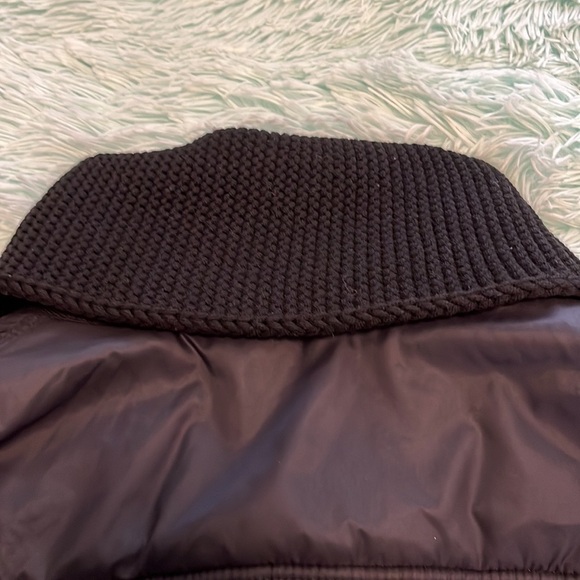 Blue les copains fabric and nylon car coat size medium. - Picture 5 of 14